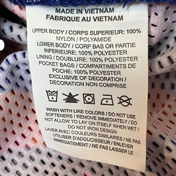 Nike Jacket Mens L Windbreaker Blue Running Lightweight ColorfulRetro DM5552-455 - Picture 9 of 13